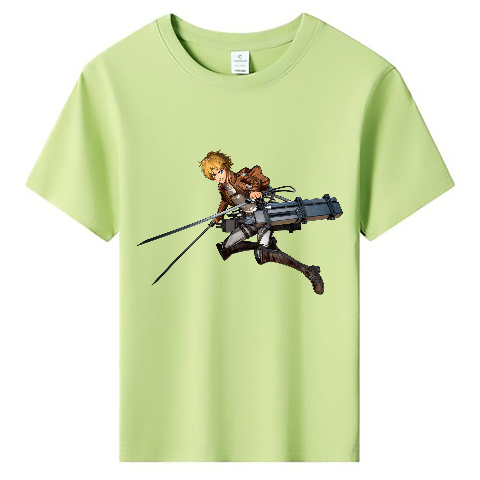 （画像用） 進撃の巨人 アルミン·アルレルト Attack on Titan Armin Arlert 綿100％キッズTシャツ（フロントプリント）